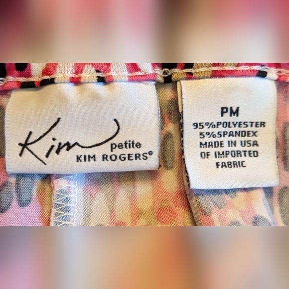 pre-owned Kim Rogers petite short sleeve dress size PM, TB - Picture 3 of 3